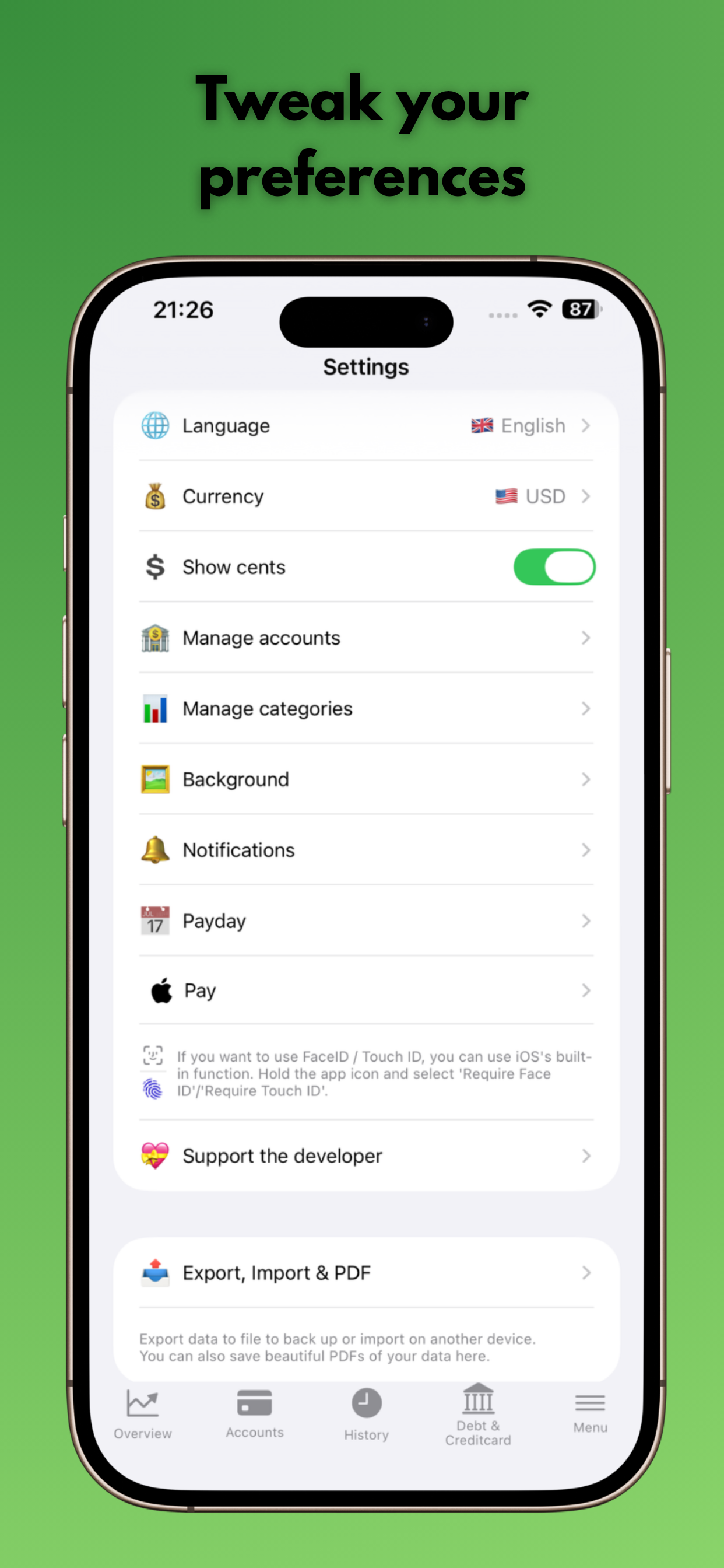 Siri Shortcuts integration