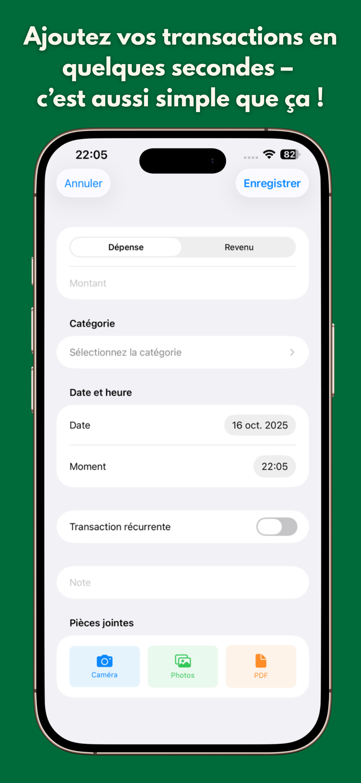 Account management interface