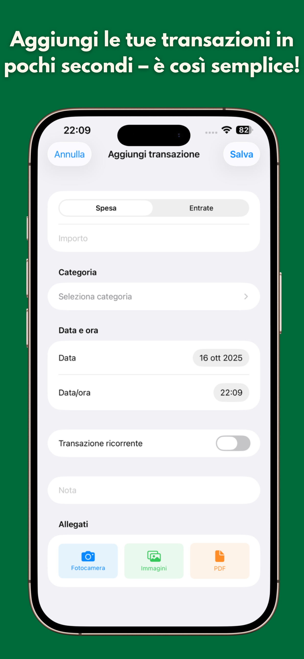 Account management interface