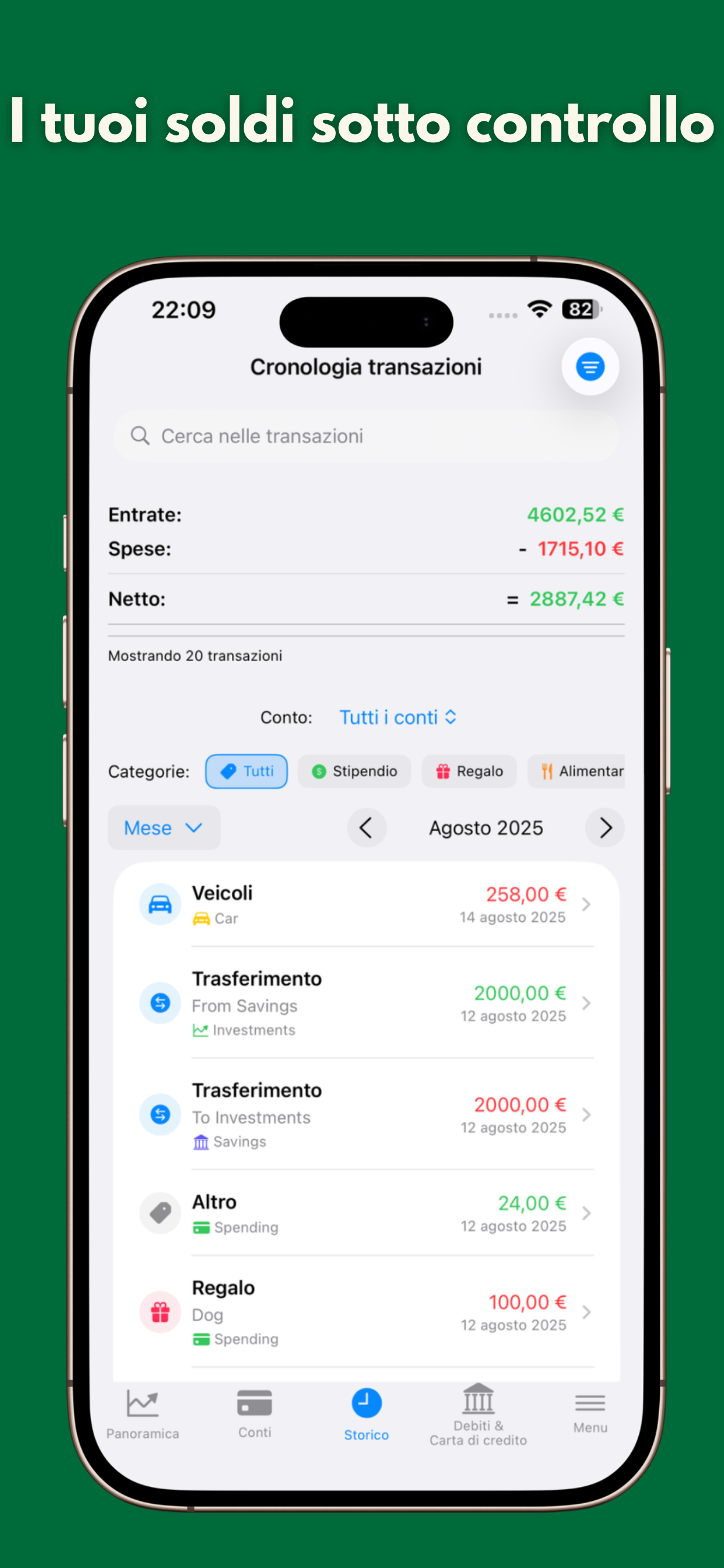 Analytics and charts